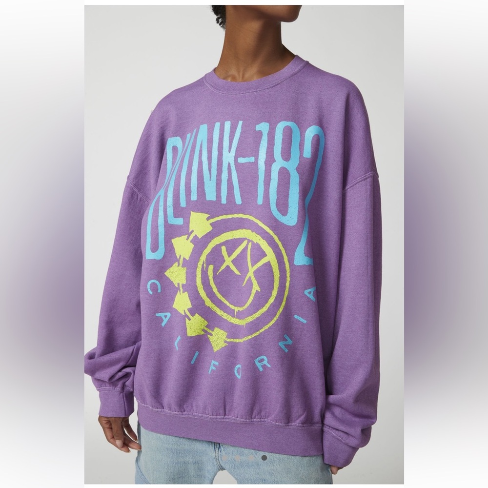 Blink 182 Punk Rock Oversized Sweatshirt - Urban Outfitters